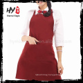 Good quality hot sale newest fashion canvas apron unisex two pockets kitchen solid apron